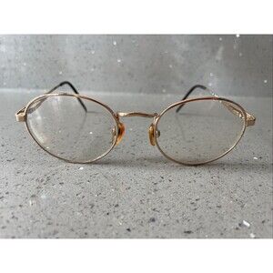 Kenmark Gallery Oval Flex Eyeglasses FRAMES ONLY 51-20-140 gold full rim READ